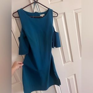 teal mini dress